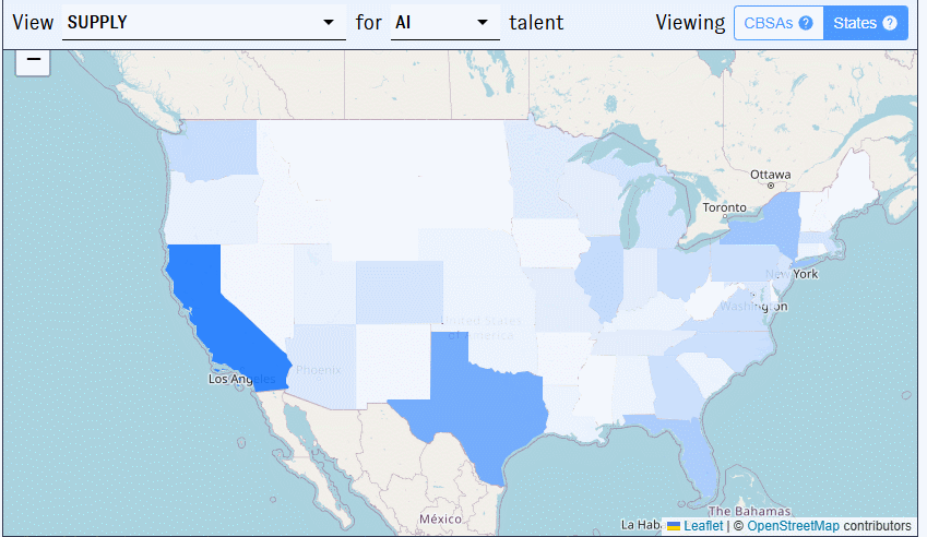 An animated screenshot from PATHWISE. The user views each of the dropdown menus in the tool.